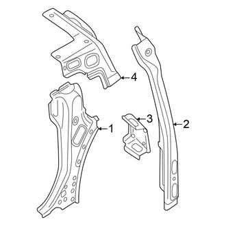 Volkswagen OE - Side Panel - Inner Structure (Reinforcements)