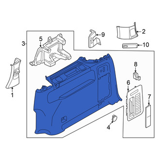 Volkswagen OE - Rear Right Interior Quarter Panel Trim Panel