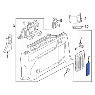 Volkswagen OE - Interior Quarter Panel Trim Panel Insert