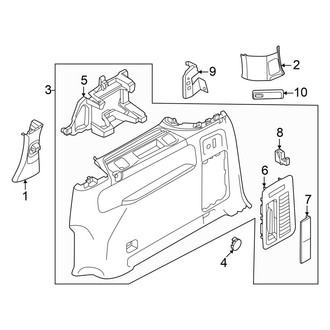 Volkswagen OE - Side Panel - Interior Trim (Right Side)
