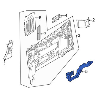 Volkswagen OE - Interior Quarter Panel Trim Panel Insert