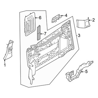 Volkswagen OE - Side Panel - Interior Trim (Left Side)