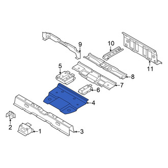 Volkswagen OE - Front Center Floor Pan Reinforcement