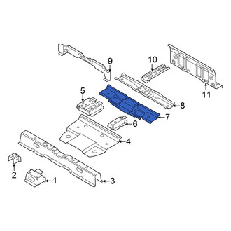 Volkswagen OE - Rear Center Floor Pan Crossmember