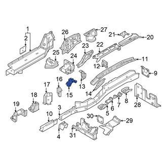 Volkswagen OE - Rear Right Frame Side Member Reinforcement