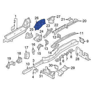 Volkswagen OE - Right Suspension Strut Mount Bracket
