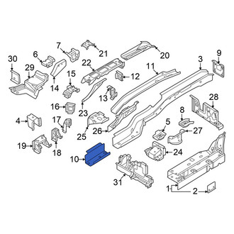 Volkswagen OE - Left Frame Side Member