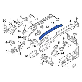 Volkswagen OE - Left Frame Side Member Reinforcement