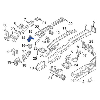 Volkswagen OE - Rear Left Frame Side Member Reinforcement
