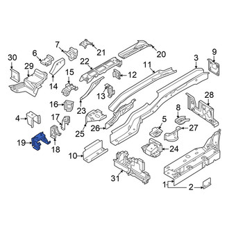 Volkswagen OE - Left Frame Side Member Bracket
