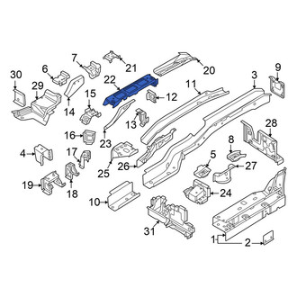 Volkswagen OE - Rear Center Left Frame Side Member Bracket