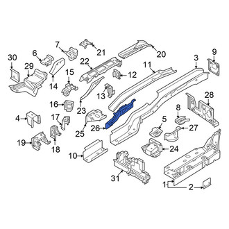 Volkswagen OE - Left Suspension Strut Mount Bracket