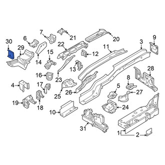 Volkswagen OE - Left Frame Side Member Crossmember Bracket
