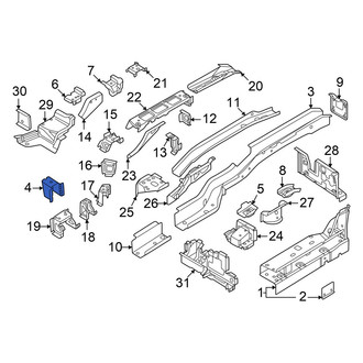 Volkswagen OE - Left Frame Side Member Bracket