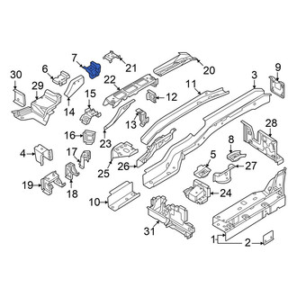 Volkswagen OE - Left Frame Side Member Bracket