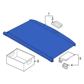 Volkswagen OE - Rear Luggage Compartment Cover