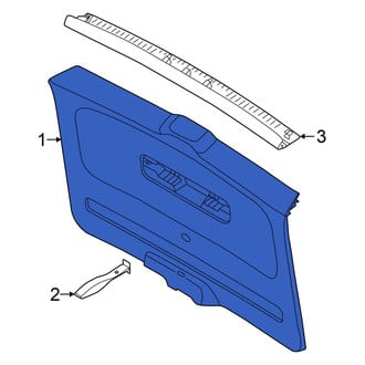 Volkswagen OE - Rear Lower Liftgate Trim