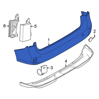 Volkswagen OE - Rear Bumper Cover