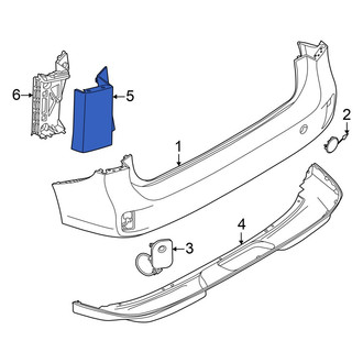 Volkswagen OE - Rear Left Bumper Extension