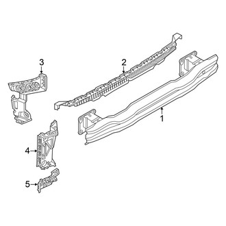 Volkswagen OE - Rear Bumper - Bumper & Components (Mount Components)