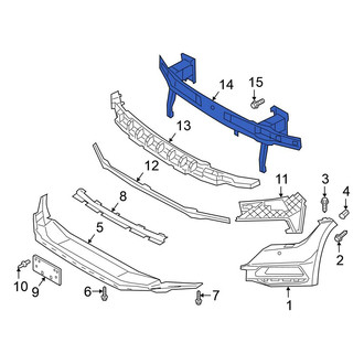 Volkswagen OE - Front Bumper Impact Bar