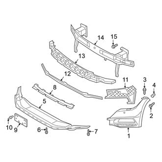 Volkswagen OE - Front Bumper & Grille - Bumper & Components