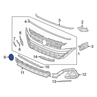 Volkswagen OE - Front Grille Emblem