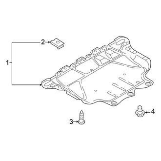 Volkswagen OE - Radiator Support - Splash Shields (SE / SEL / SEL Premium R-Line / SEL R-Line AWD)