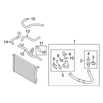 Volkswagen OE - Cooling - Hoses & Lines (Right Side)