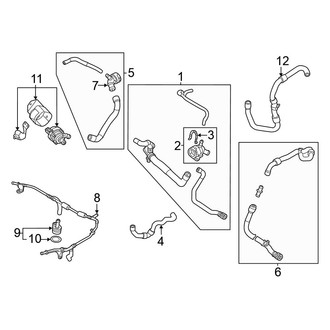 Volkswagen OE - Cooling - Hoses & Lines (Left Side)