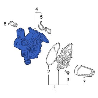 Volkswagen OE - Engine Water Pump Housing