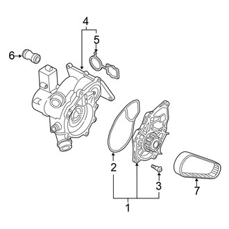 Volkswagen OE - Cooling - Water Pump (SE / SE R-Line / SEL / SEL Premium / SEL Premium R-Line / SEL R-Line)