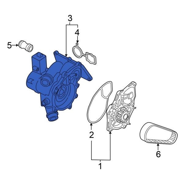 Engine Water Pump Housing