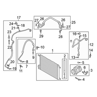 Volkswagen OE - Air Conditioner & Heater - Condenser, Compressor & Lines