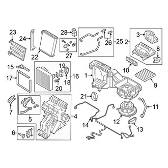 Volkswagen OE - Air Conditioner & Heater - Evaporator & Heater Components