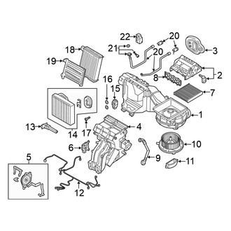 Volkswagen OE - Air Conditioner & Heater - Evaporator & Heater Components (Denso)