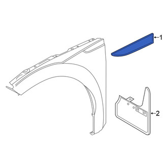 Volkswagen OE - Front Left Fender Molding