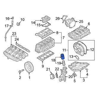 Volkswagen OE - Engine Oil Filter Housing
