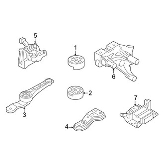 Volkswagen OE - Engine / Transaxle - Engine & Transmission Mounting