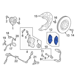 Volkswagen OE - Rear Disc Brake Pad Set
