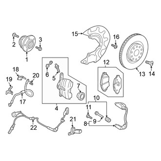 Volkswagen OE - Front Suspension - Brake Components (340 x 30 mm)