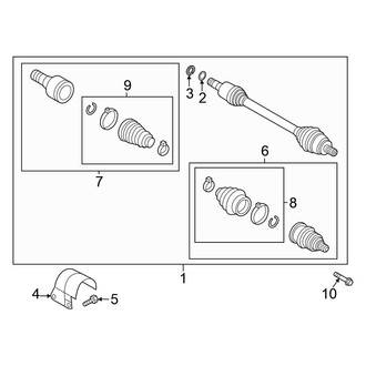 Volkswagen OE - Front Suspension - Drive Axles (FWD)