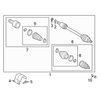 Volkswagen OE - Front Suspension - Drive Axles (AWD)
