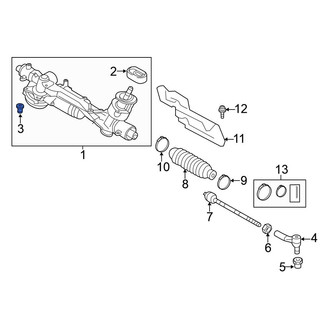 Volkswagen OE - Front Rack and Pinion Assembly Bushing