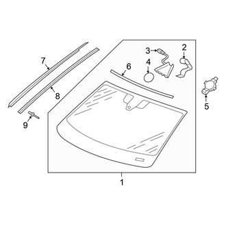 Volkswagen OE - Windshield - Glass