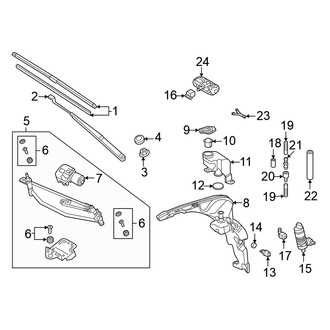Volkswagen OE - Windshield - Wiper & Washer Components