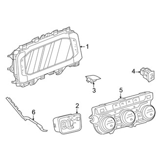 Volkswagen OE - Instrument Panel - Cluster & Switches (SE R-Line / SEL R-Line)