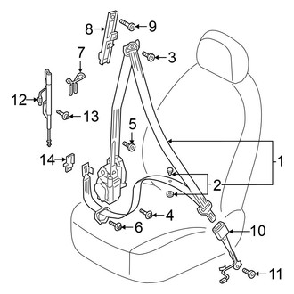 Volkswagen OE - Restraint Systems - Front Seat Belts