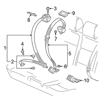 Volkswagen OE - Restraint Systems - Rear Seat Belts