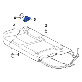 Volkswagen OE - Rear Seat Belt Guide